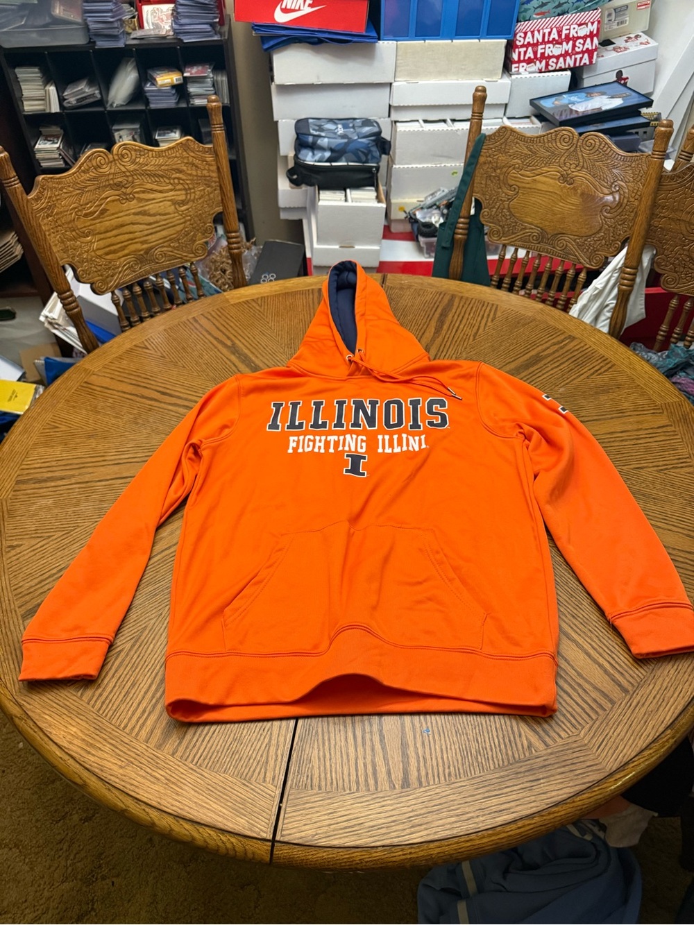 colosseum Illinois Fighting Illini Orange Pullover Hoodie